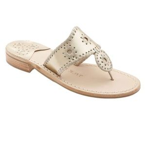 Jack Rogers  platinum Hamptons sandals